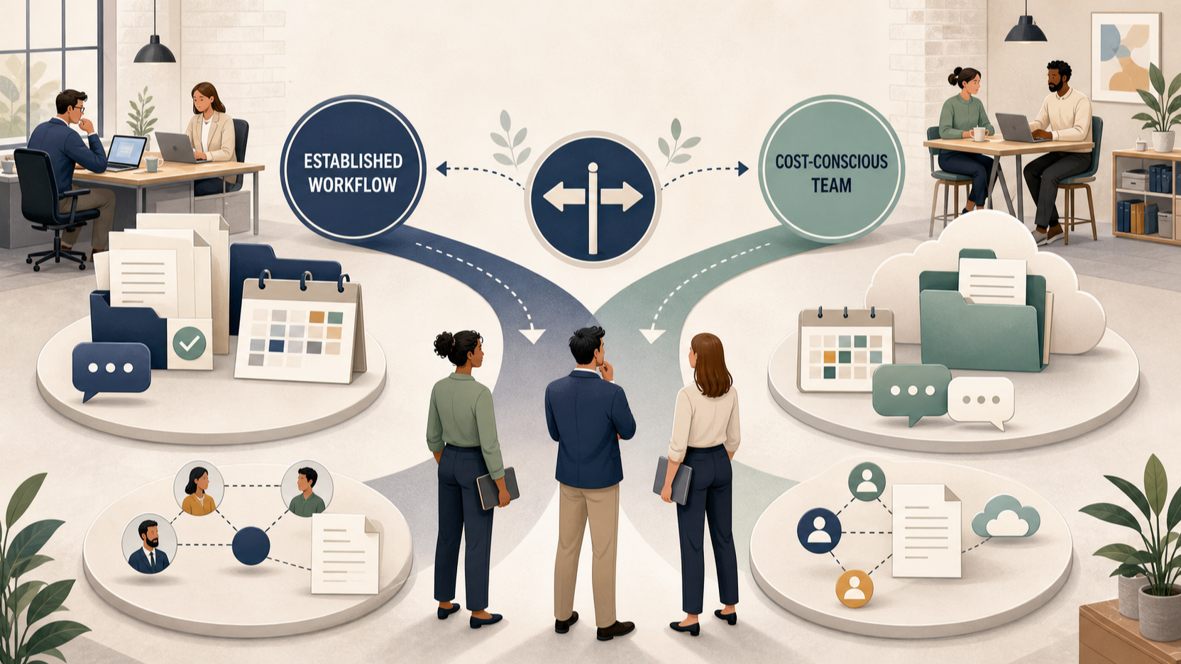 Editorial illustration for Microsoft 365 vs Zoho Workplace for UK Small Businesses: Which Operating Model Fits Better?
